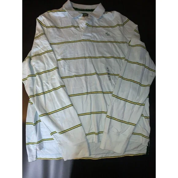 ABERCROMBIE & Fitch Vintage Long Sleeve Shirt Blue Men's XXL - Picture 1 of 7
